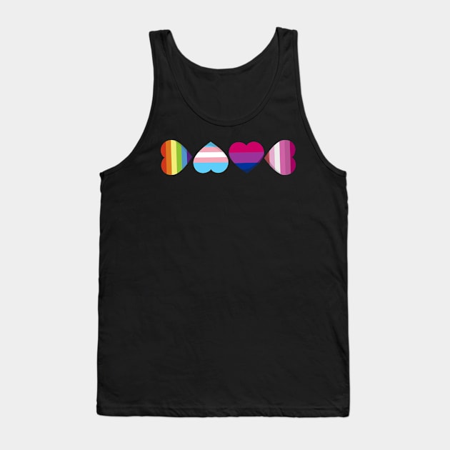 Heart LOVE - LGBT Gay Pride Month product Tank Top by theodoros20